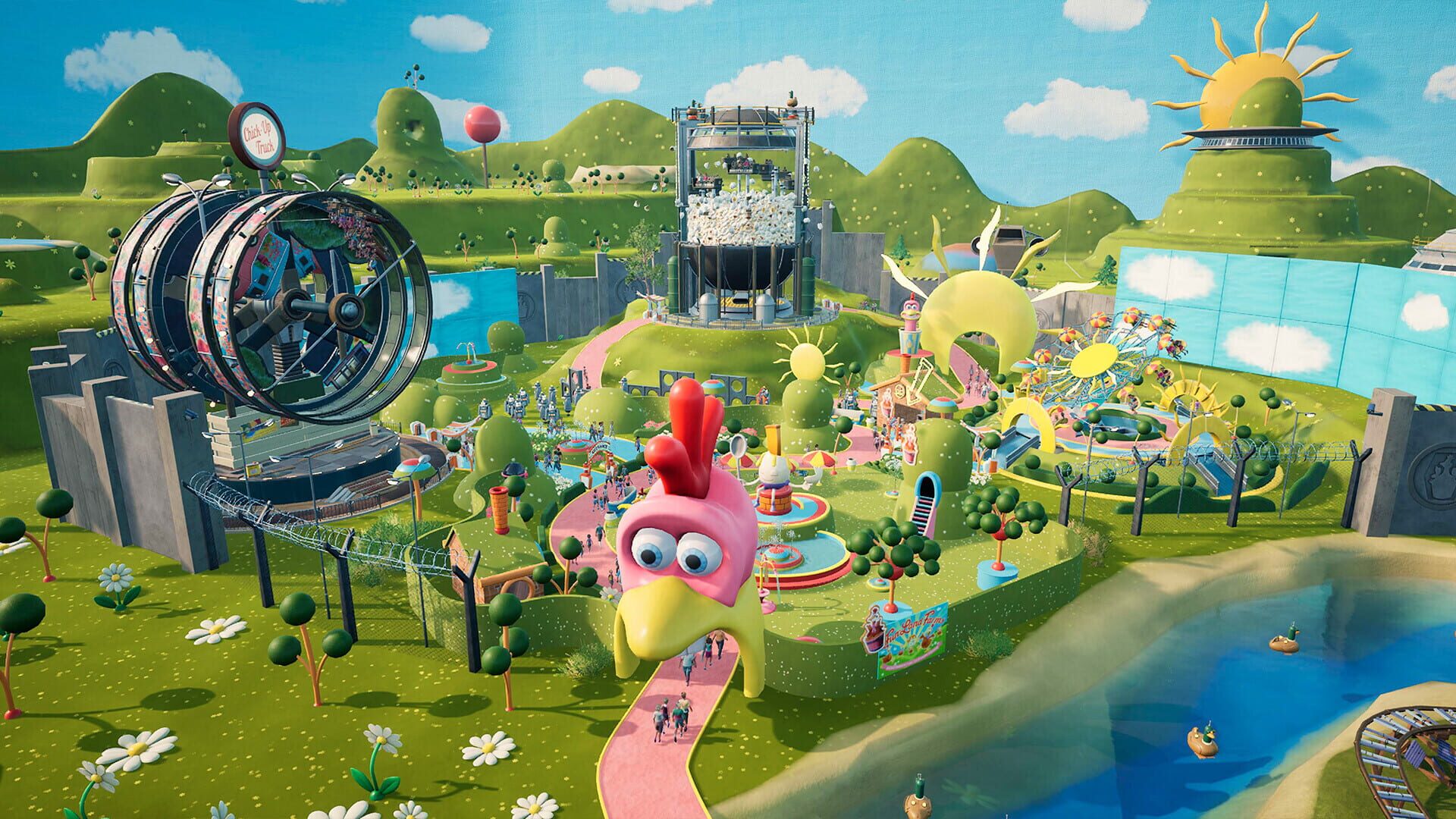 Screenshot for Park Beyond: Chicken Run - Dawn of the Nugget: Theme World