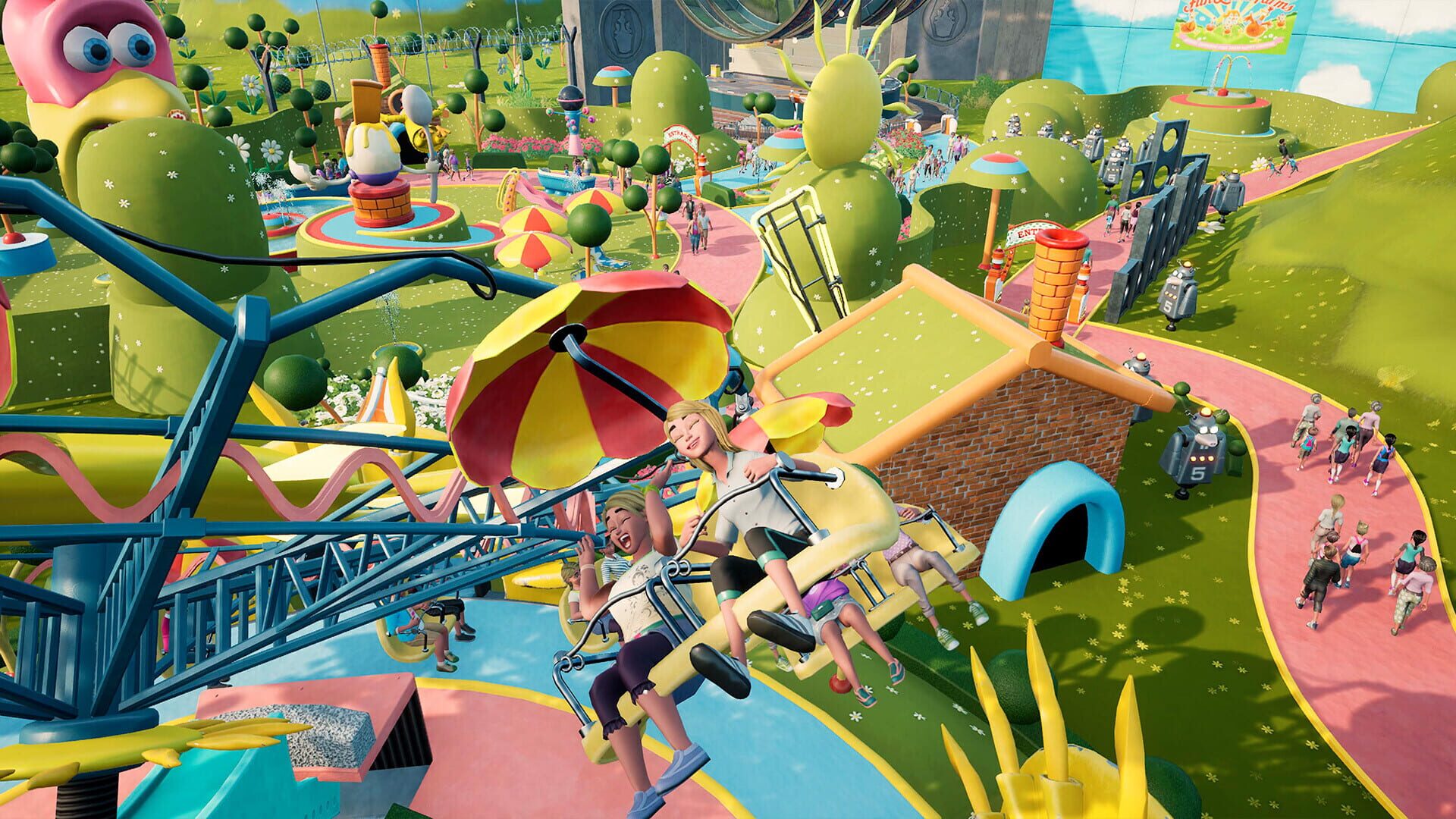 Screenshot for Park Beyond: Chicken Run - Dawn of the Nugget: Theme World