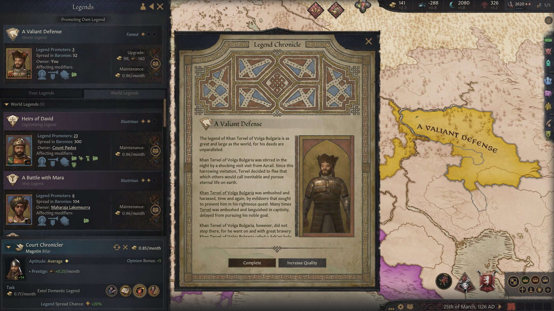 Screenshot for Crusader Kings III: Legends of the Dead
