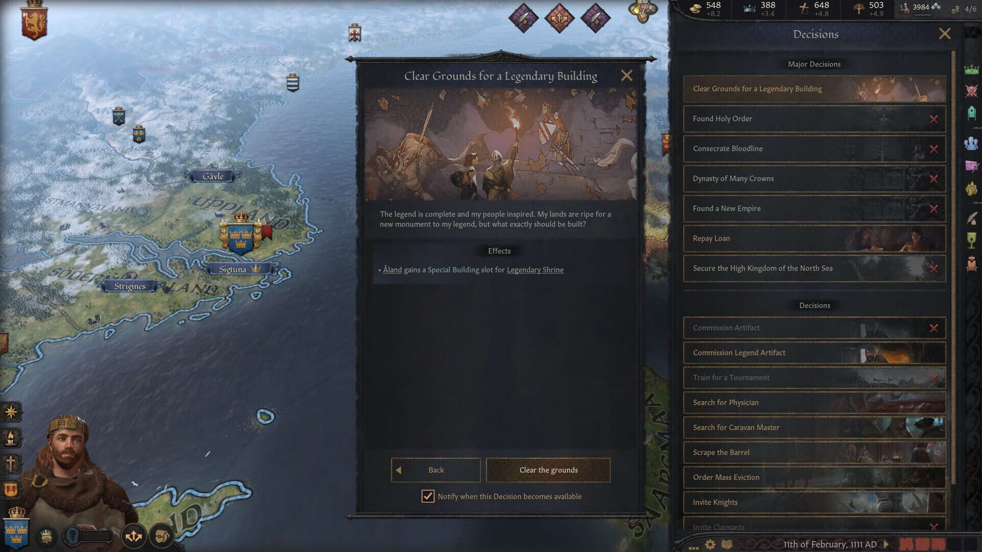 Screenshot for Crusader Kings III: Legends of the Dead