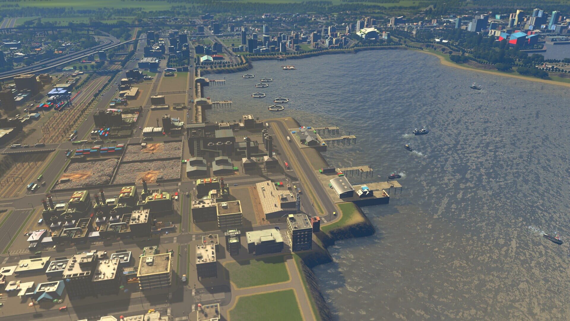Screenshot for Cities: Skylines - Remastered: Sunset Harbor