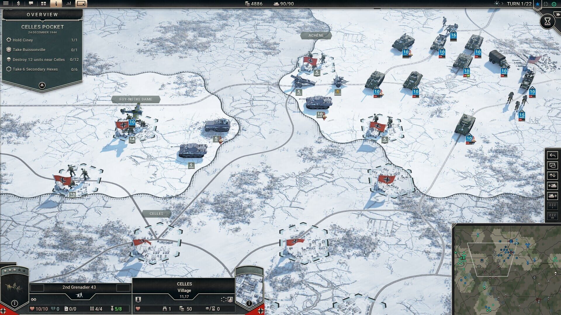 Screenshot for Panzer Corps 2: Frontlines - Bulge