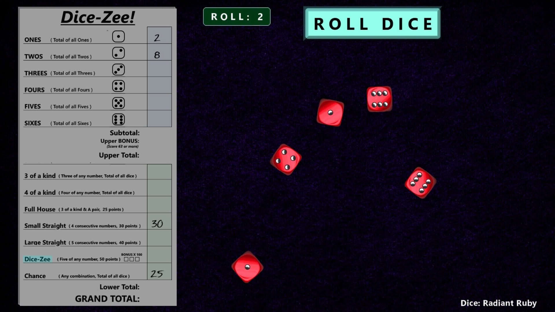 Screenshot for Dice-Zee!