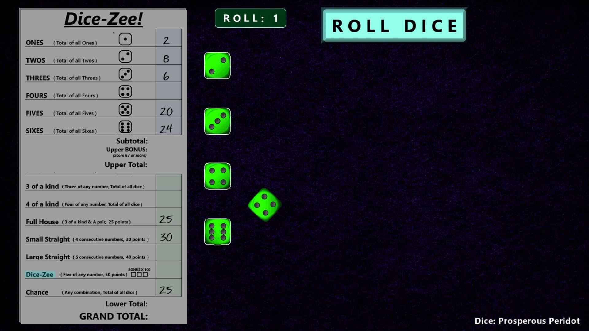 Screenshot for Dice-Zee!