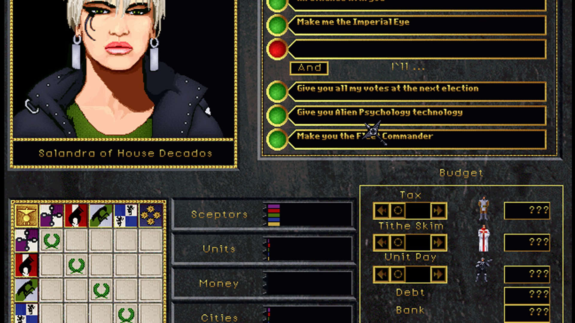 Screenshot for Emperor of the Fading Suns Enhanced
