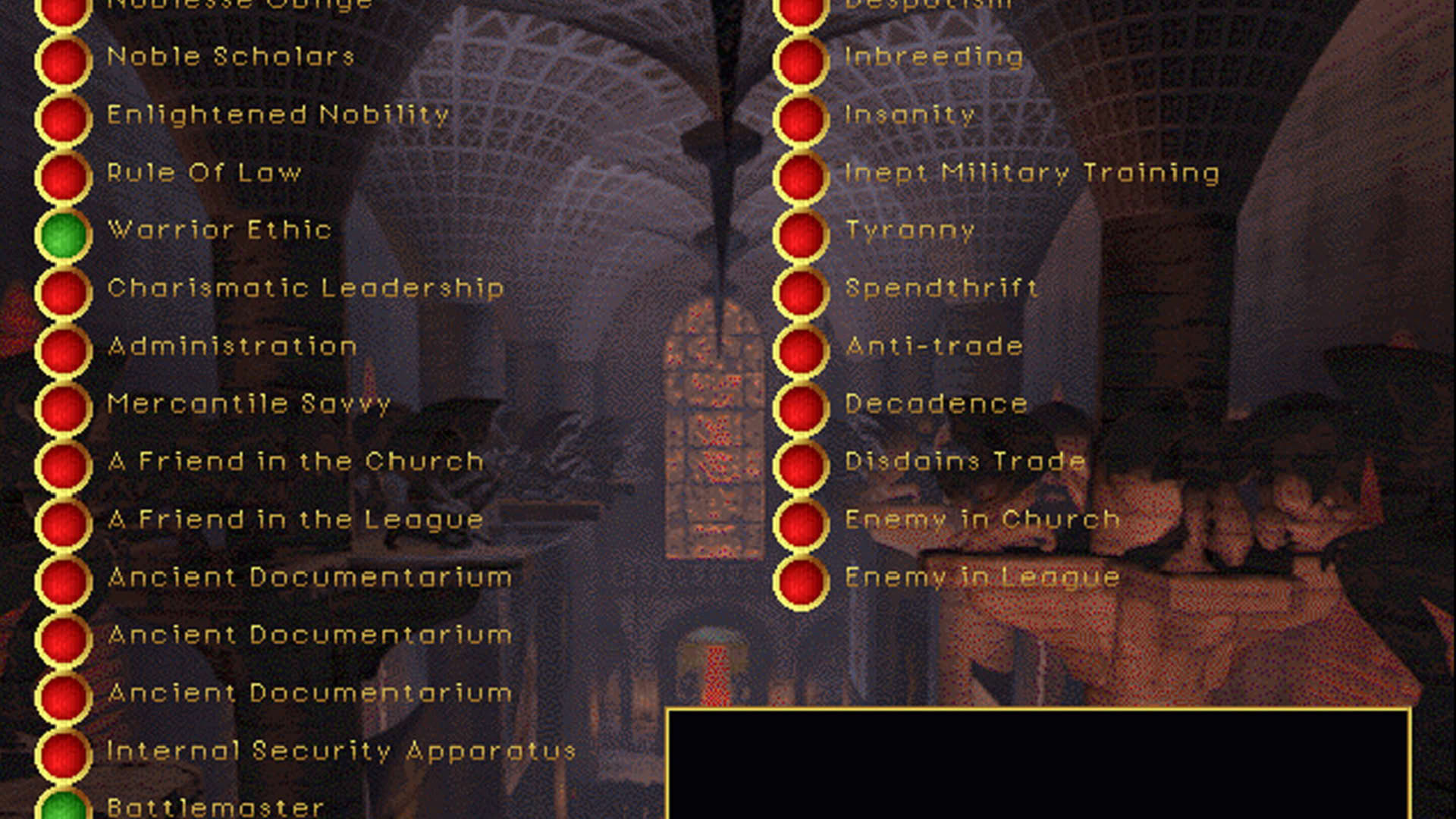 Screenshot for Emperor of the Fading Suns Enhanced