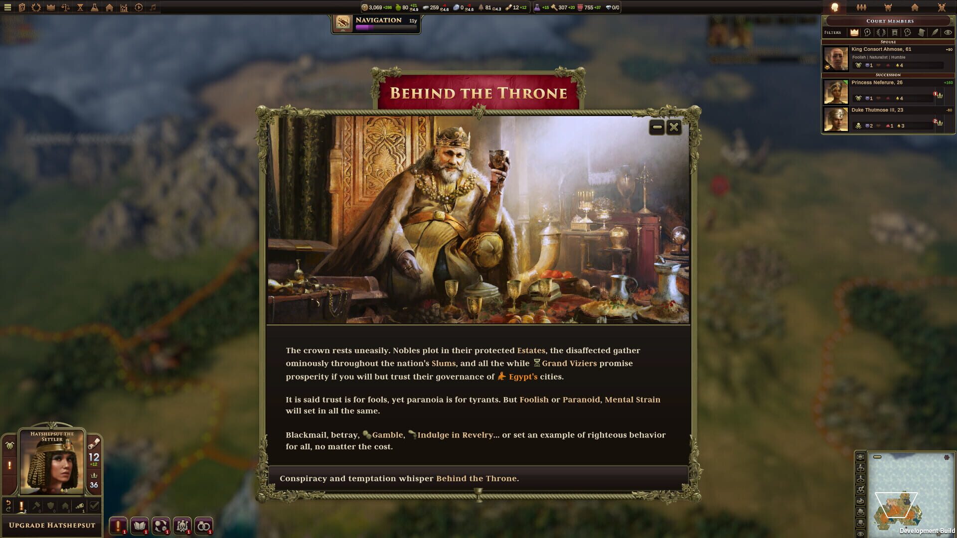 Screenshot for Old World: Behind the Throne