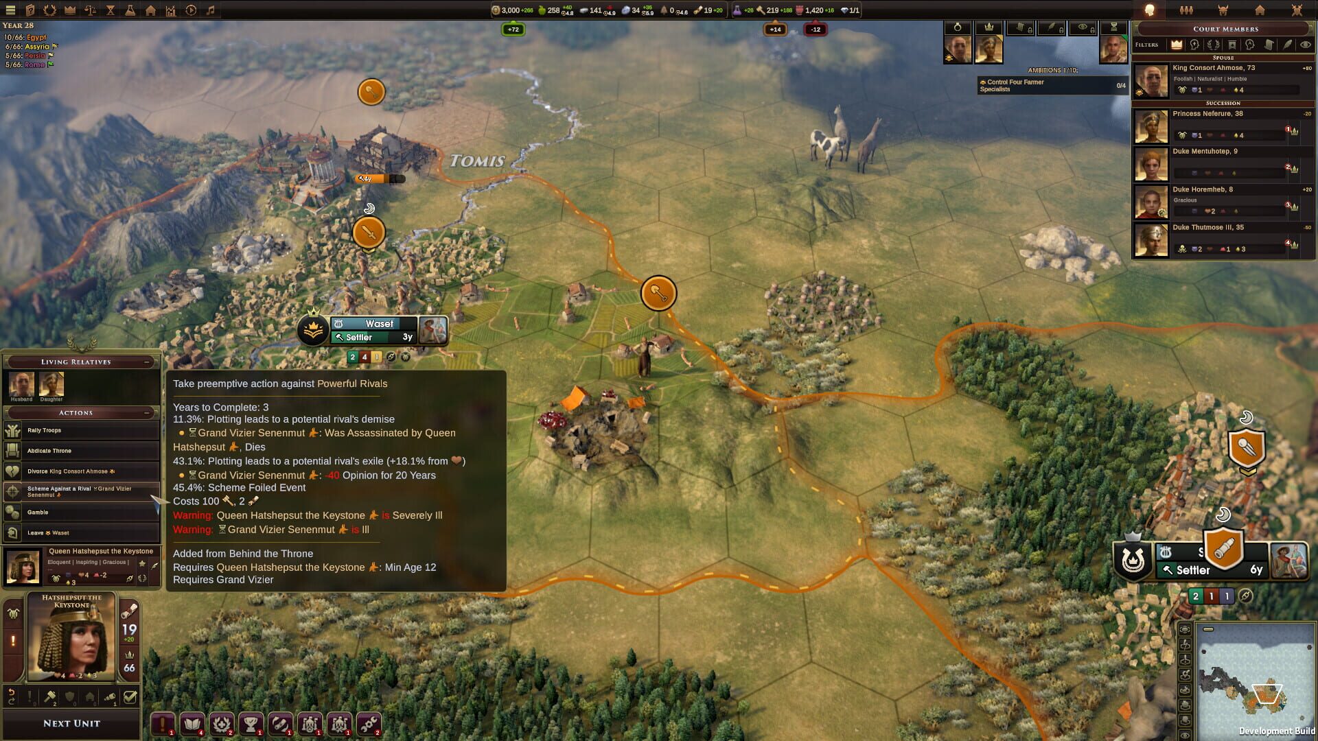 Screenshot for Old World: Behind the Throne