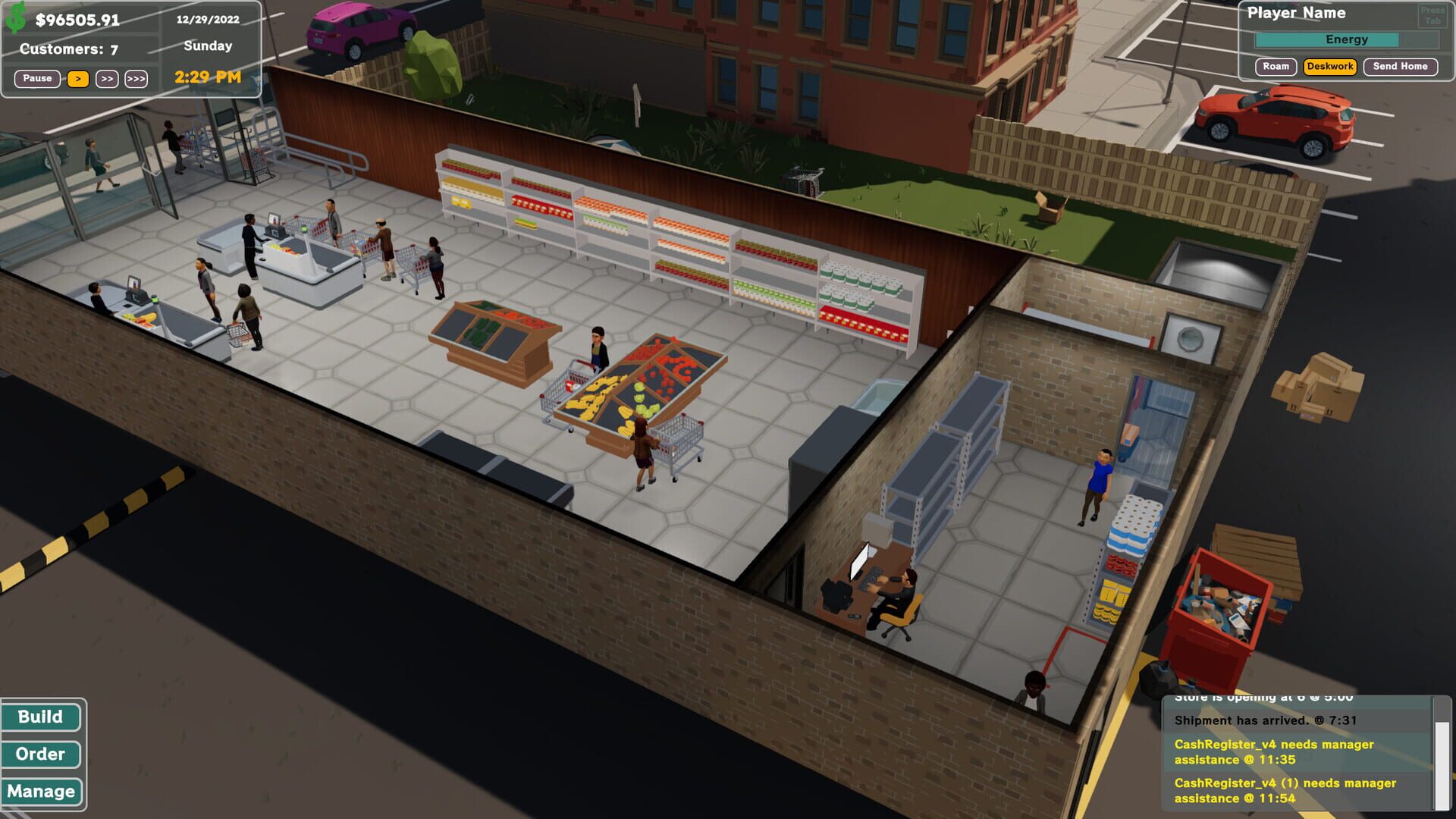 Screenshot for Grocery Store Tycoon