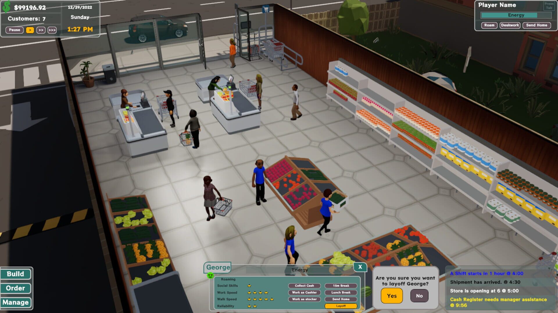 Screenshot for Grocery Store Tycoon
