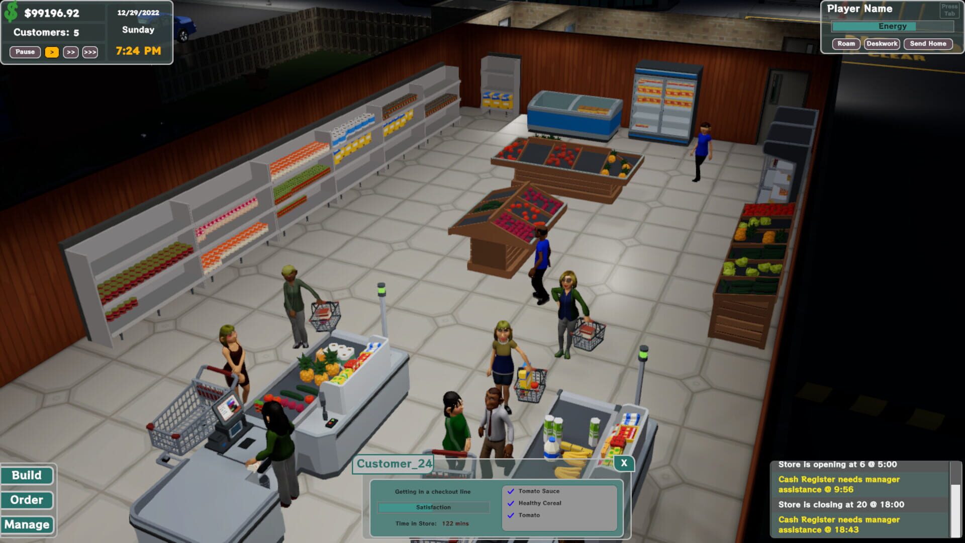 Screenshot for Grocery Store Tycoon