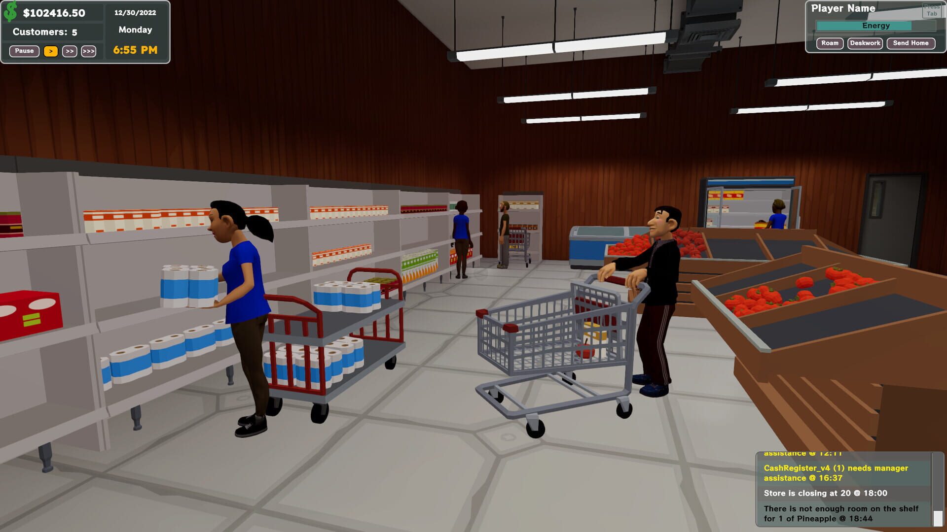 Screenshot for Grocery Store Tycoon