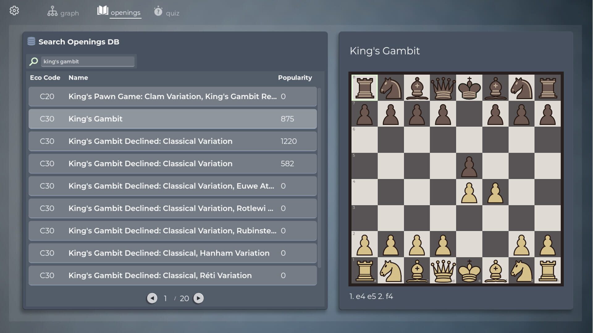 Screenshot for Chess Opening Repertoire Builder