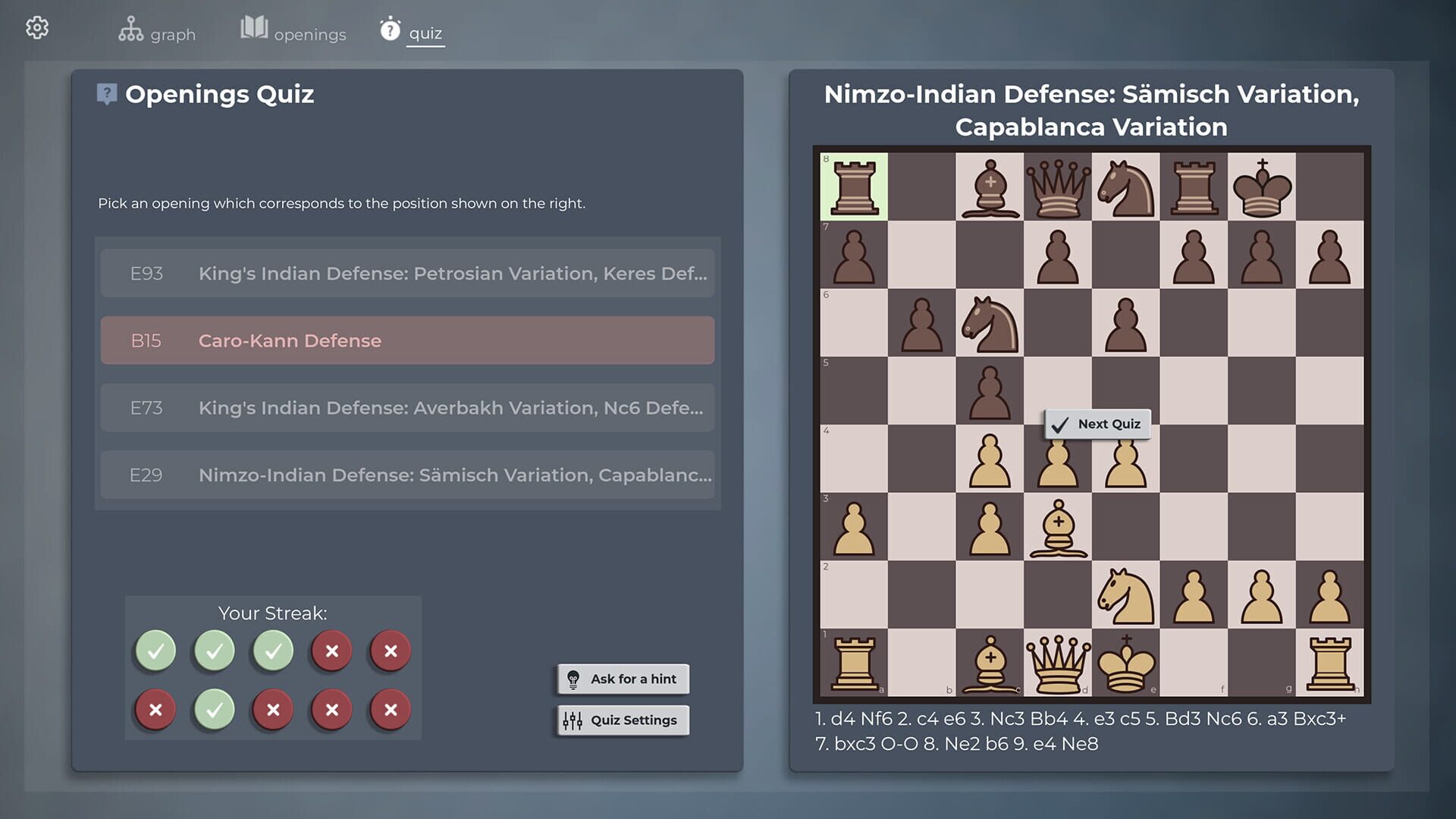Screenshot for Chess Opening Repertoire Builder
