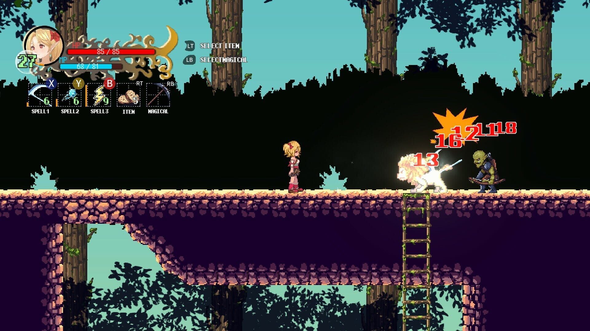 Screenshot for Witchroid Vania: A Magical Girl’s Fantastical Adventures