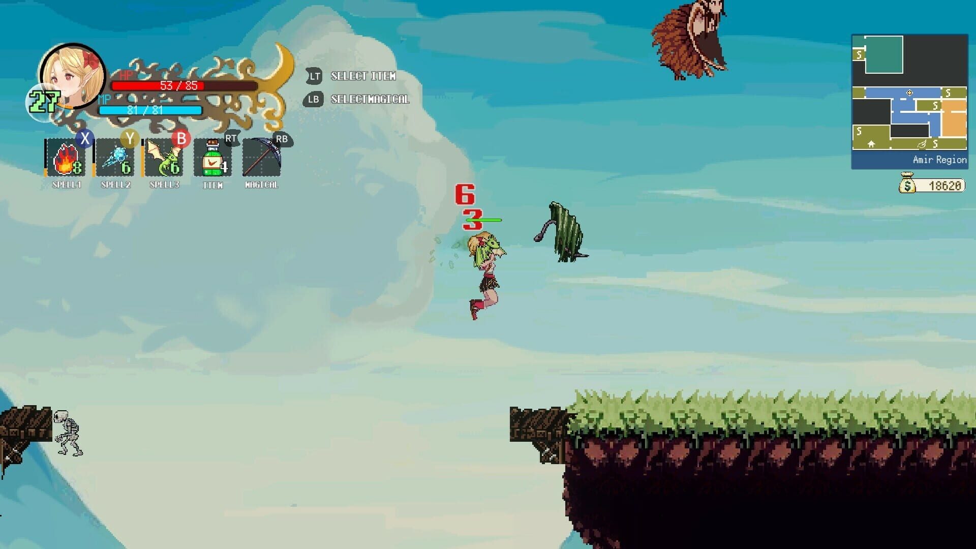 Screenshot for Witchroid Vania: A Magical Girl’s Fantastical Adventures