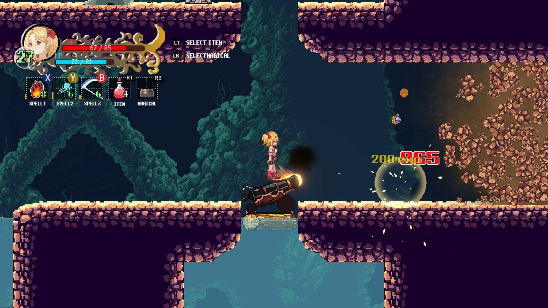Screenshot for Witchroid Vania: A Magical Girl’s Fantastical Adventures