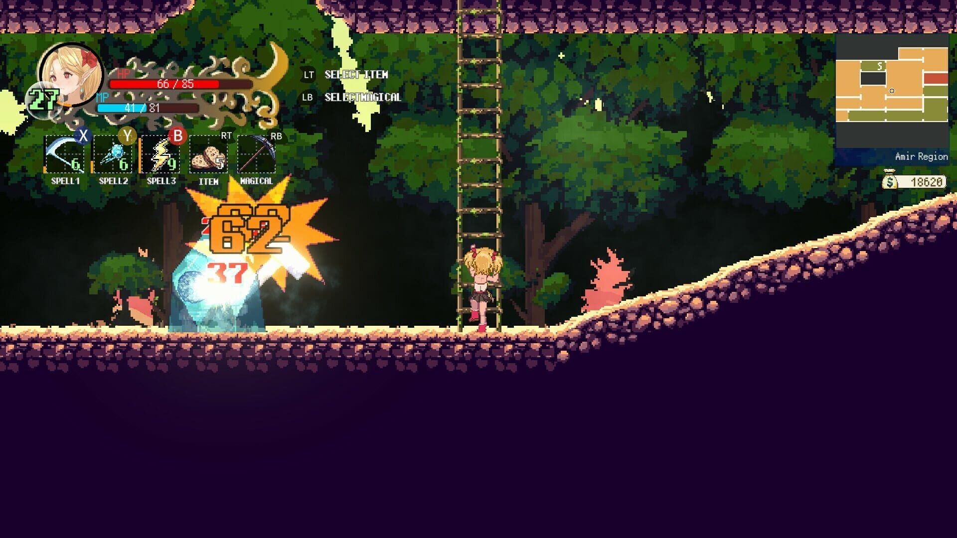 Screenshot for Witchroid Vania: A Magical Girl’s Fantastical Adventures