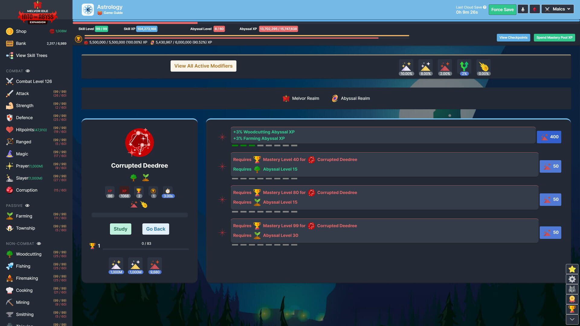Screenshot for Melvor Idle: Into the Abyss