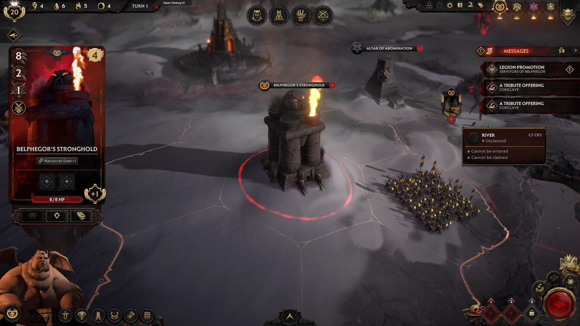 Screenshot for Solium Infernum: Belphegor, Paragon of Impiety