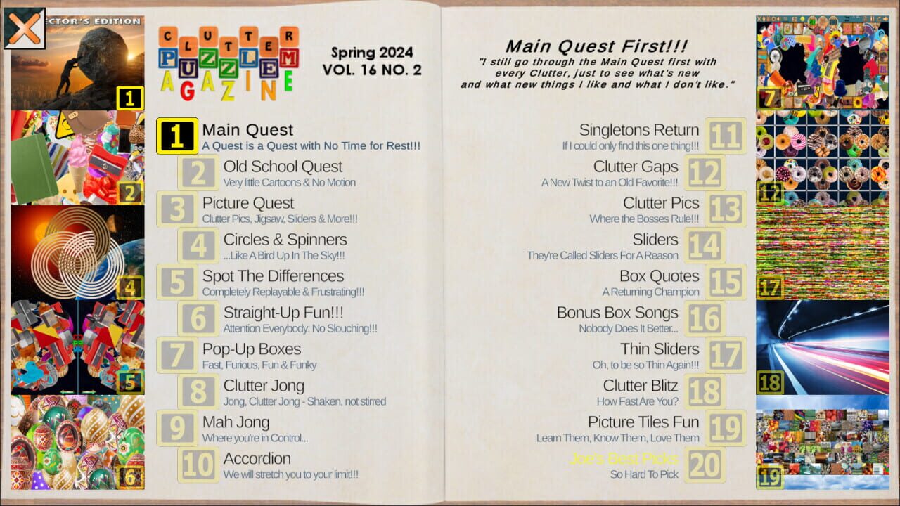 Screenshot for Clutter Puzzle Magazine: Vol. 16 No. 2 - Collector's Edition