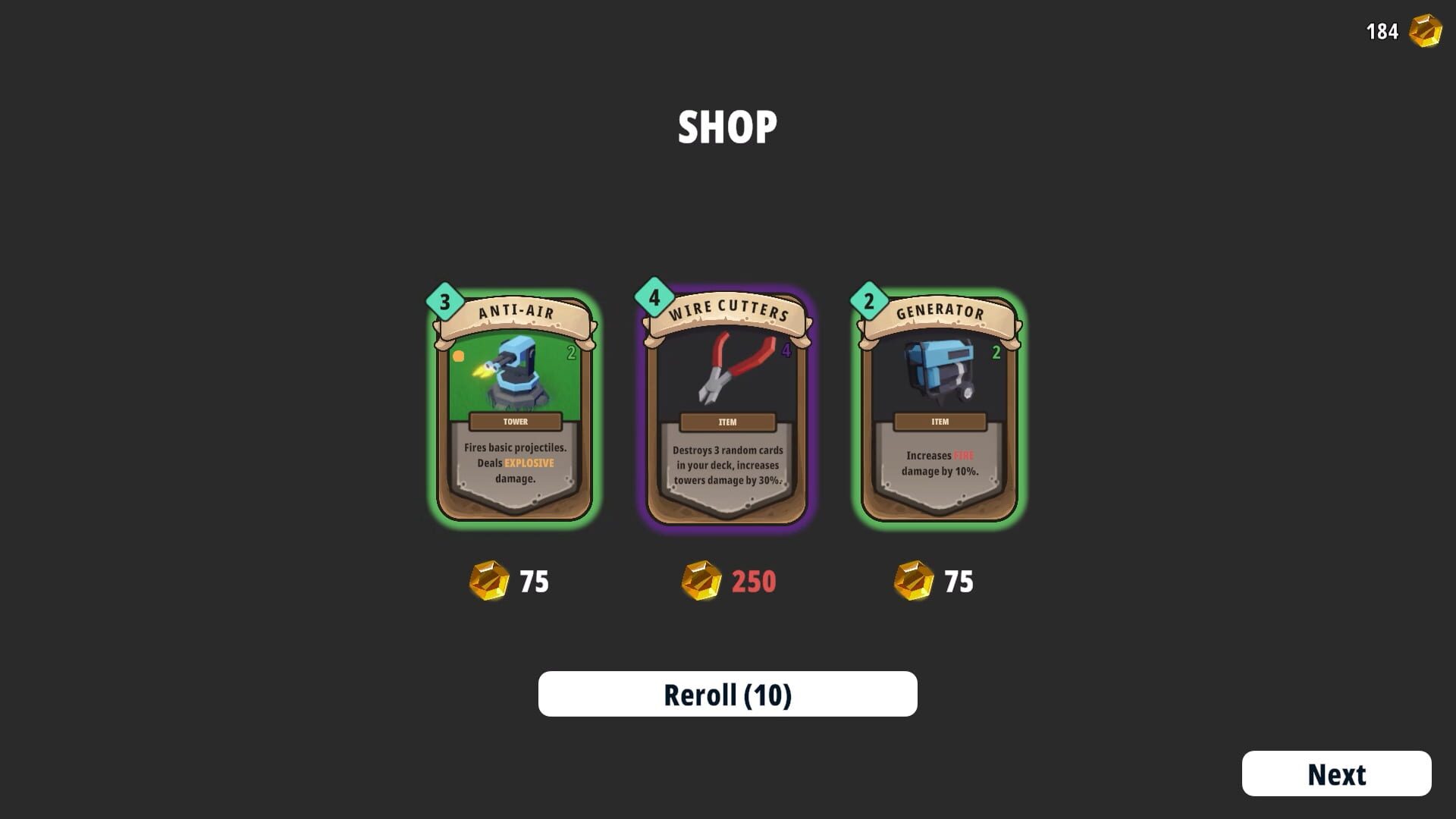 Screenshot for Cards and Towers