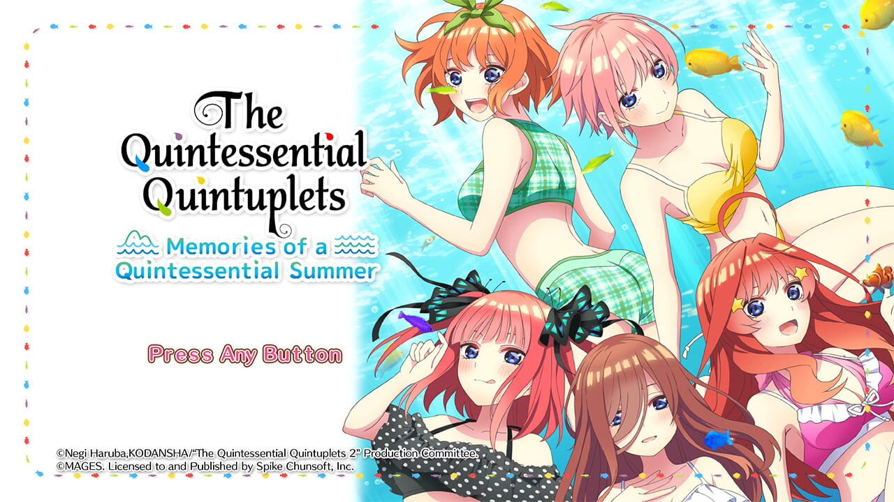 Screenshot for The Quintessential Quintuplets: Memories of a Quintessential Summer