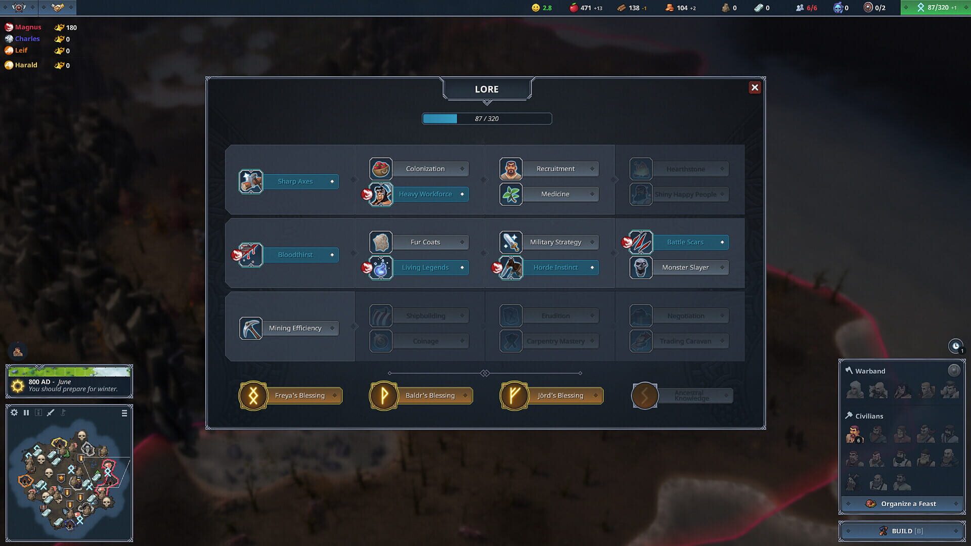 Screenshot for Northgard: Garm, Clan of the Hounds