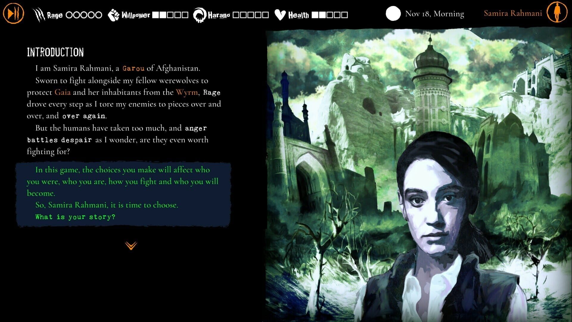 Screenshot for Werewolf: The Apocalypse - Purgatory