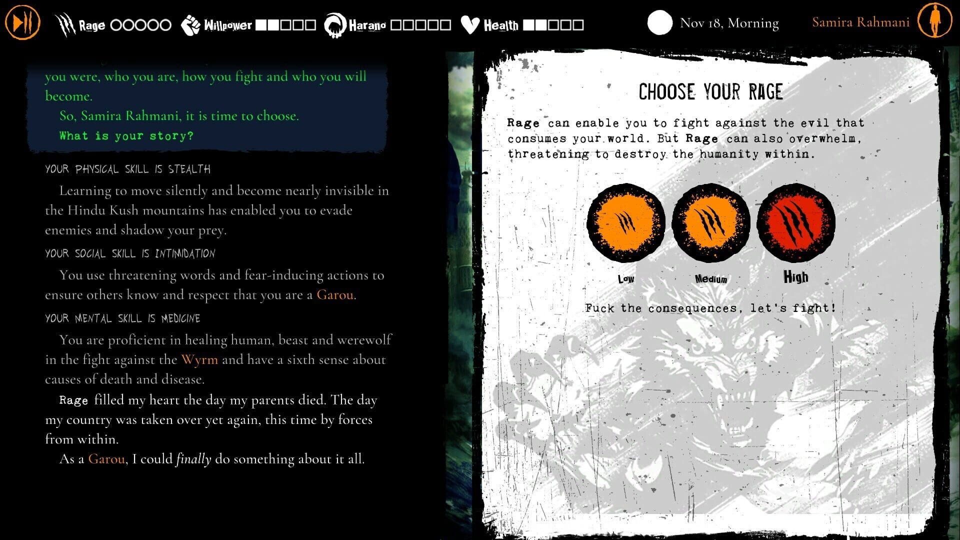 Screenshot for Werewolf: The Apocalypse - Purgatory
