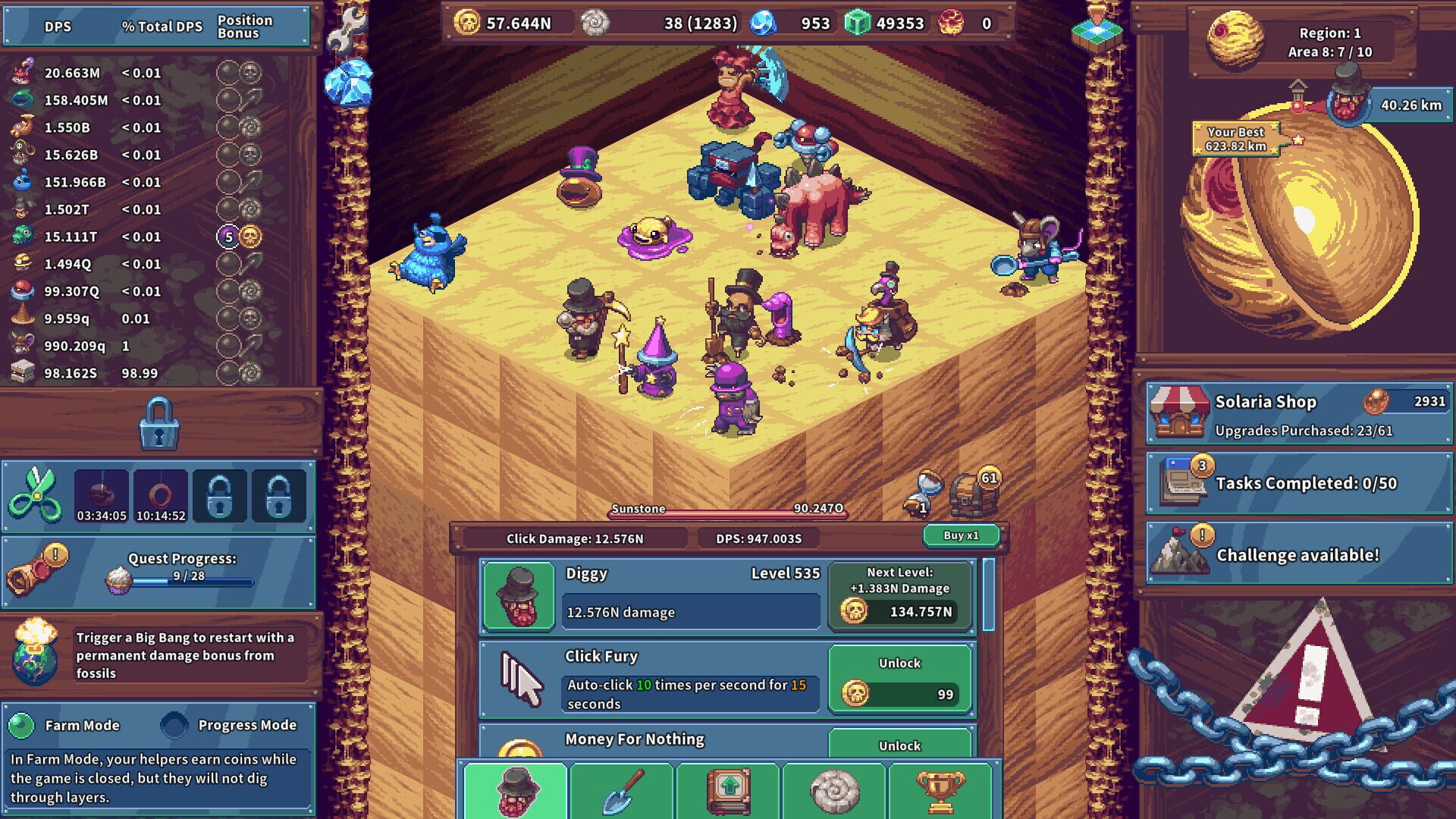 Screenshot for Click Click Dig: Idle Mine
