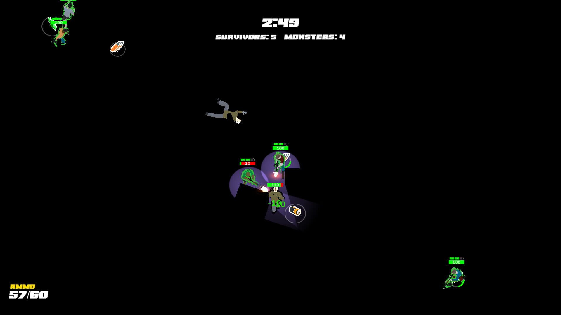 Screenshot for Humans vs. Monsters