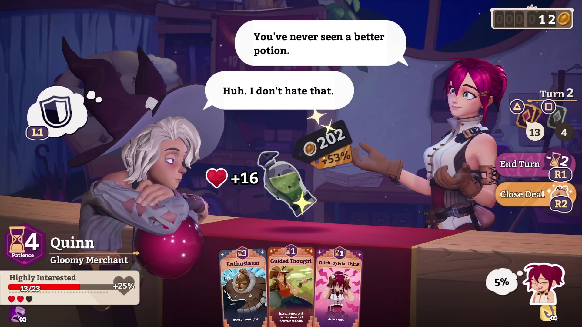 Screenshot for Potionomics: Masterwork Edition