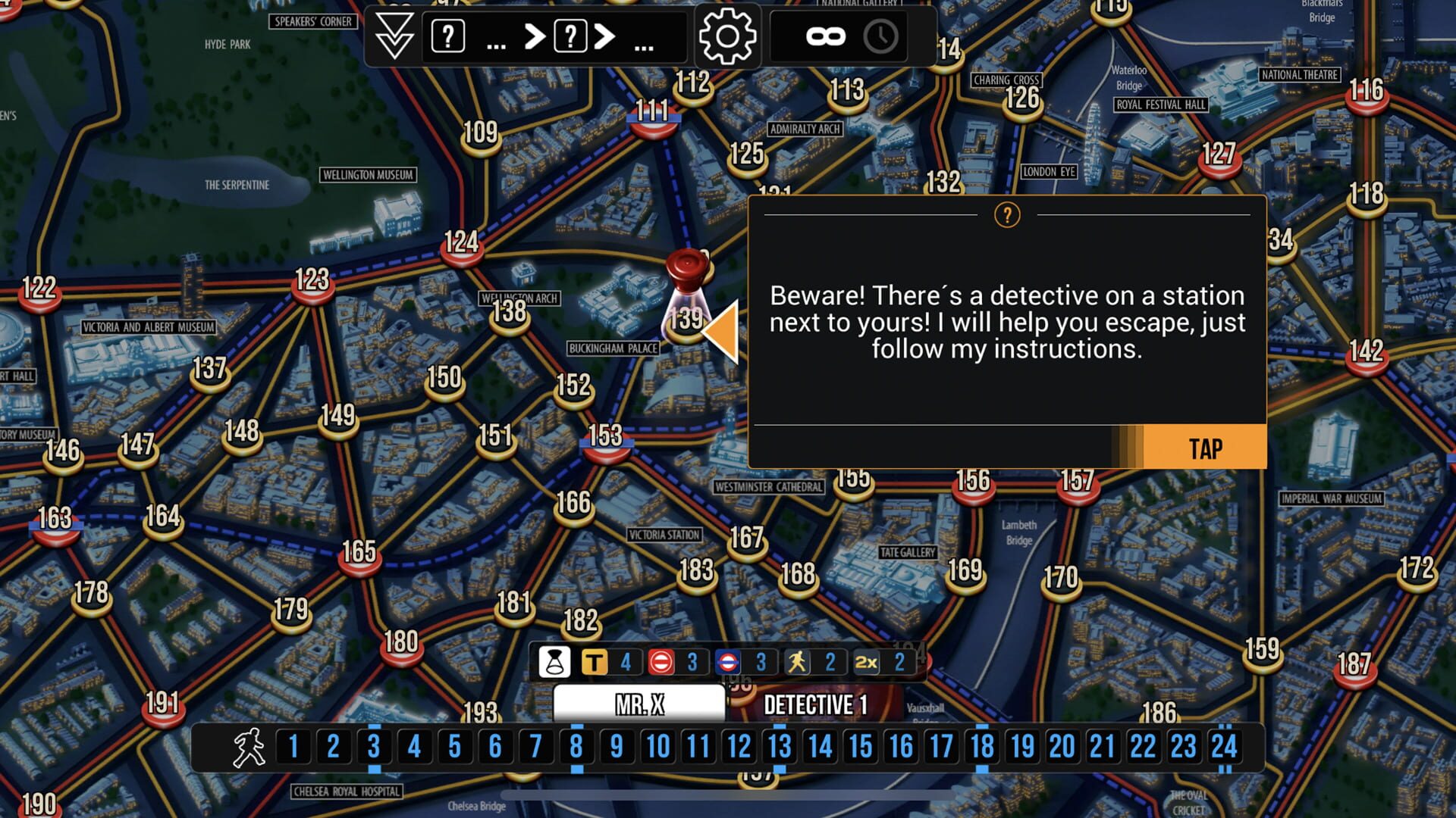 Screenshot for Scotland Yard