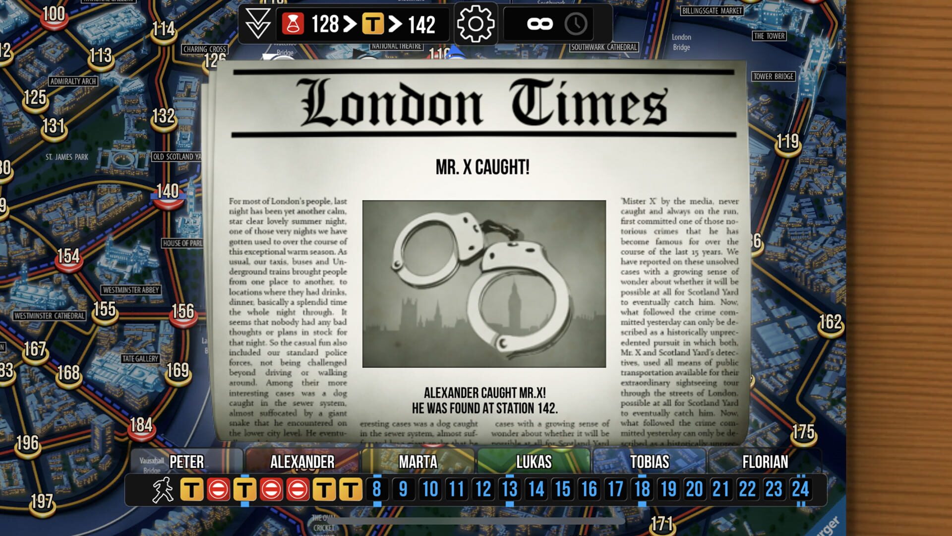 Screenshot for Scotland Yard