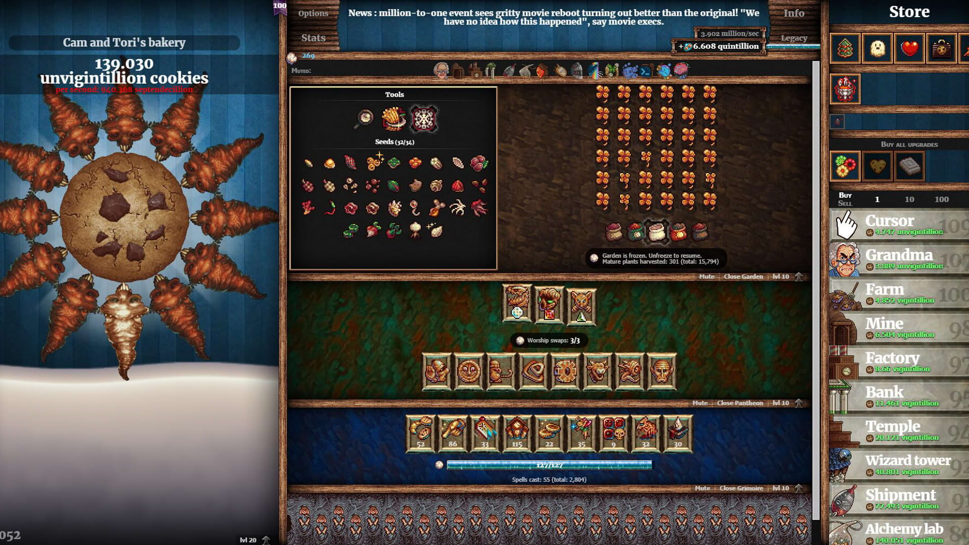 Screenshot for Cookie Clicker