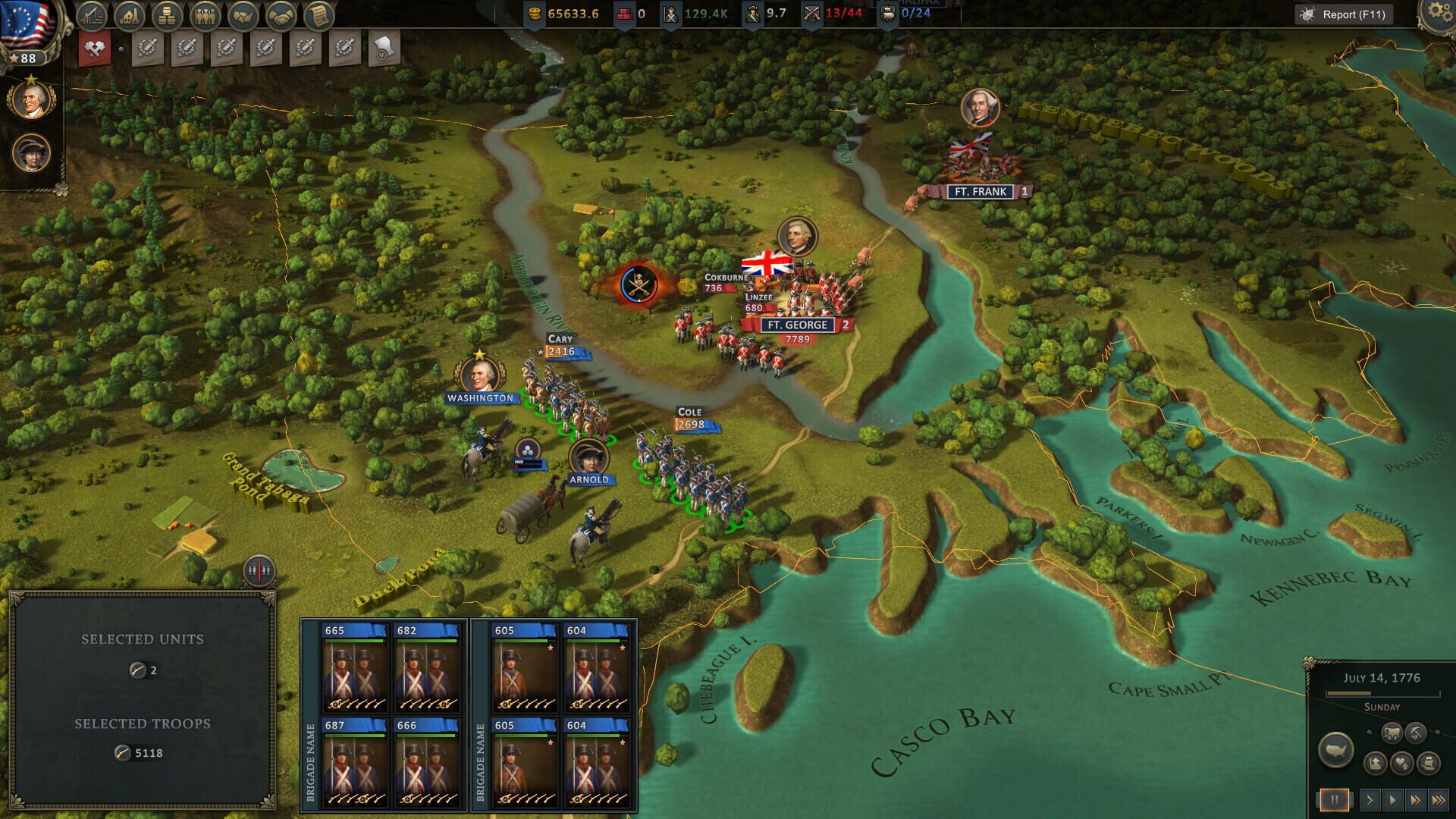 Screenshot for Ultimate General: American Revolution