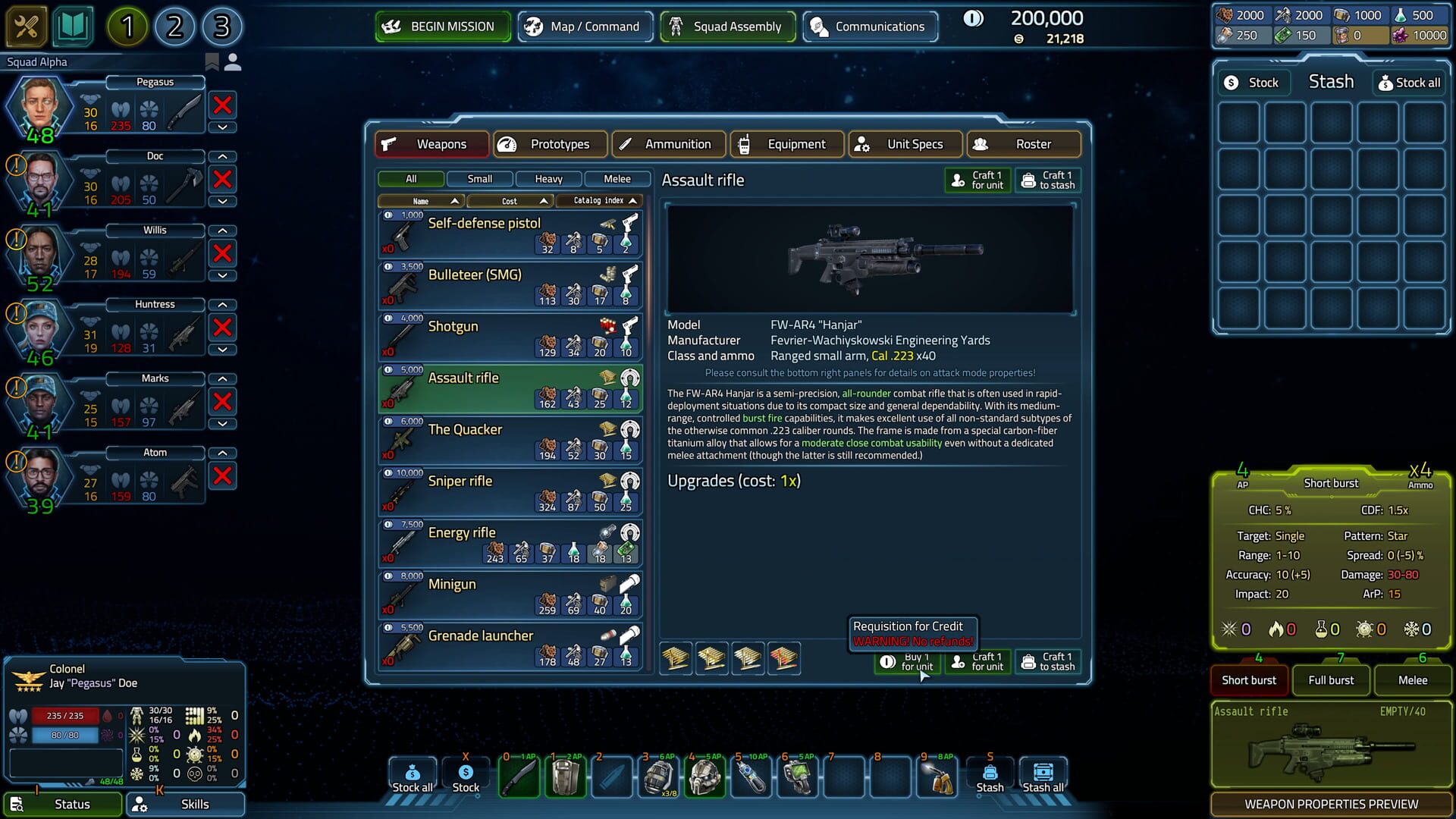 Screenshot for USC: Counterforce