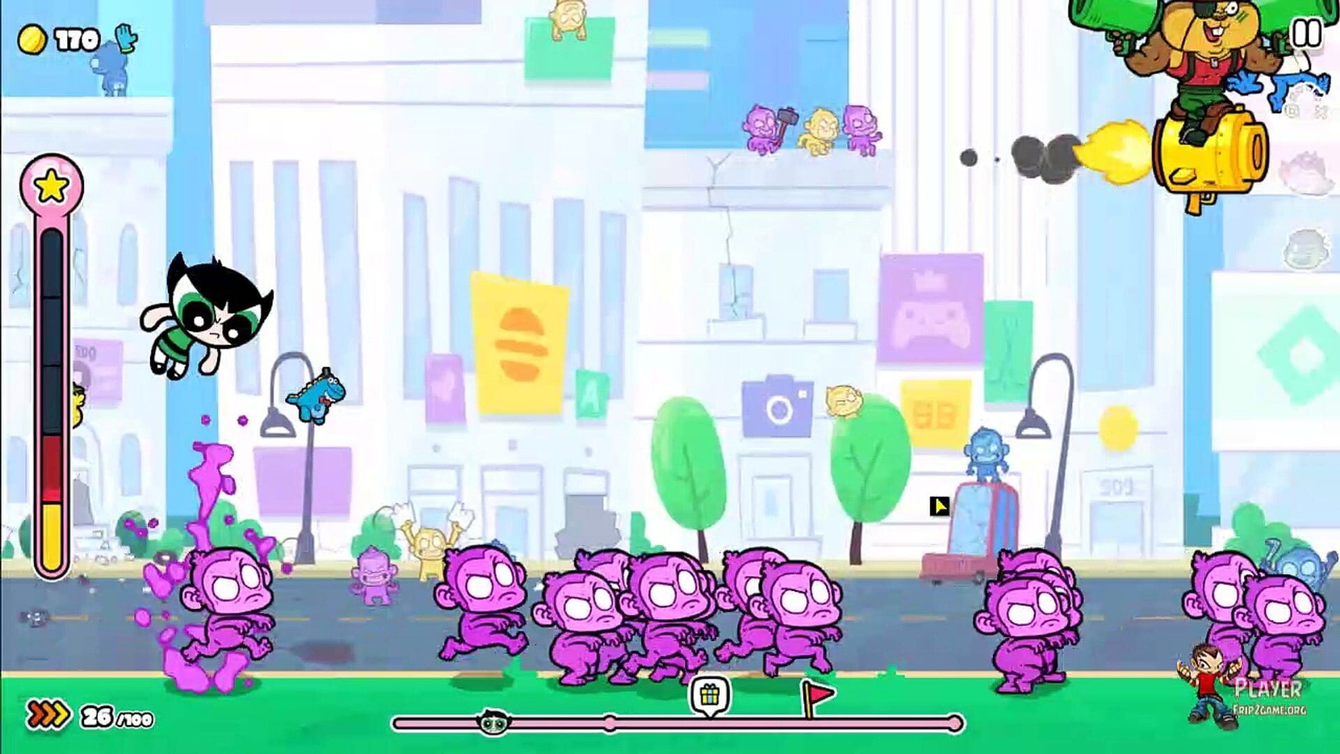 Screenshot for The Powerpuff Girls: Monkey Mania