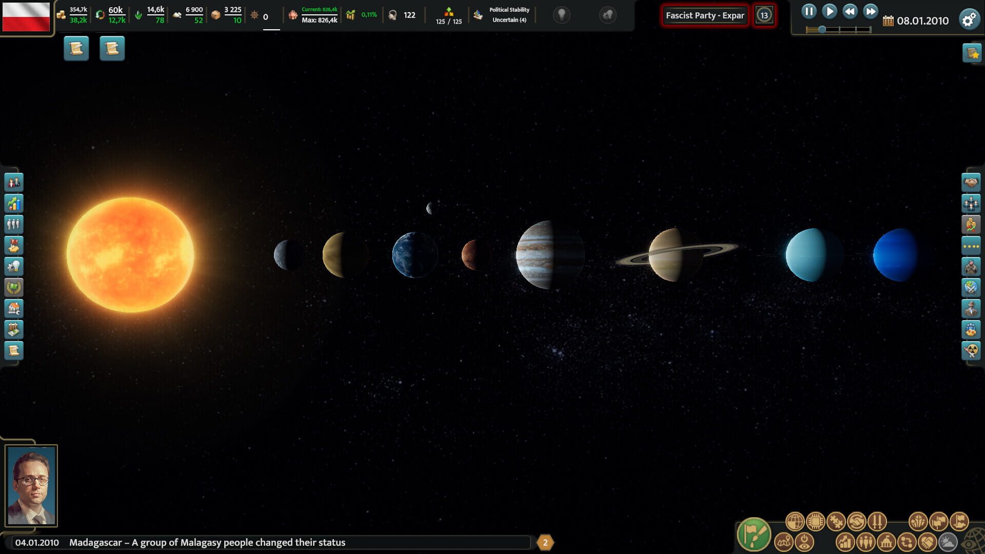 Screenshot for Realpolitiks 3: Earth and Beyond