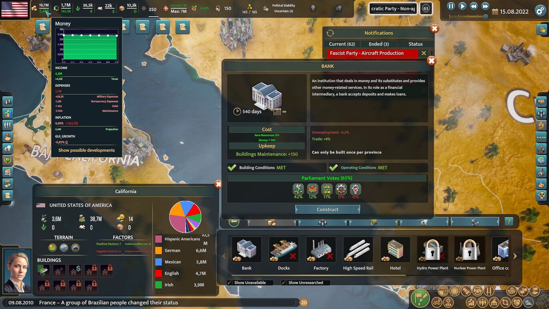 Screenshot for Realpolitiks 3: Earth and Beyond
