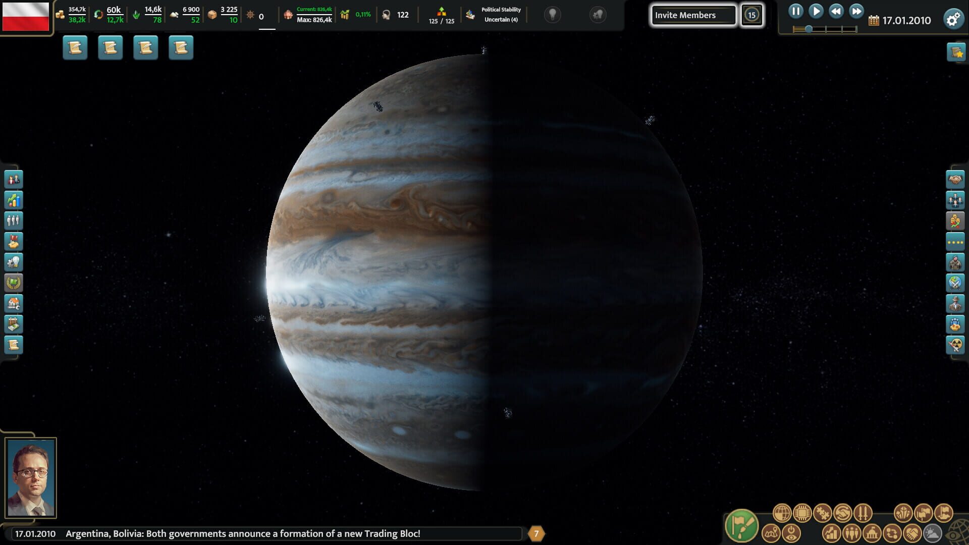Screenshot for Realpolitiks 3: Earth and Beyond
