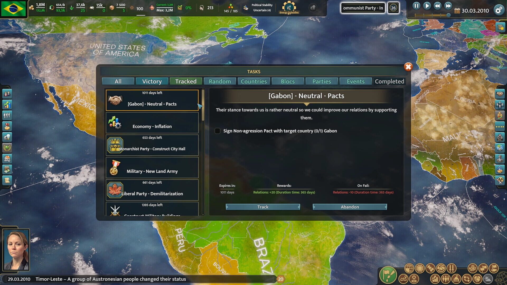 Screenshot for Realpolitiks 3: Earth and Beyond
