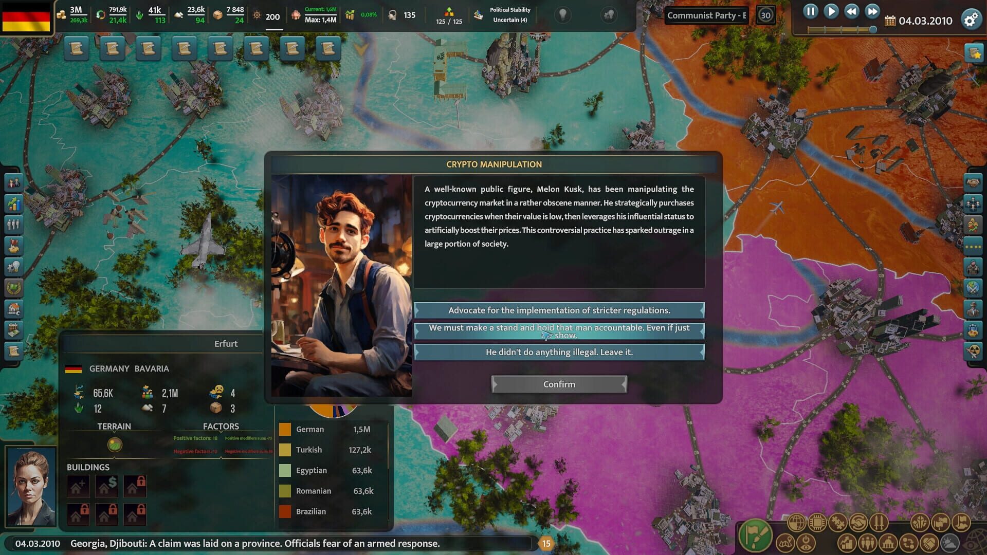 Screenshot for Realpolitiks 3: Earth and Beyond