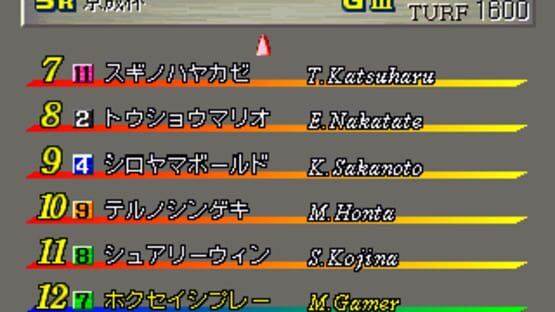 Screenshot for Gallop Racer