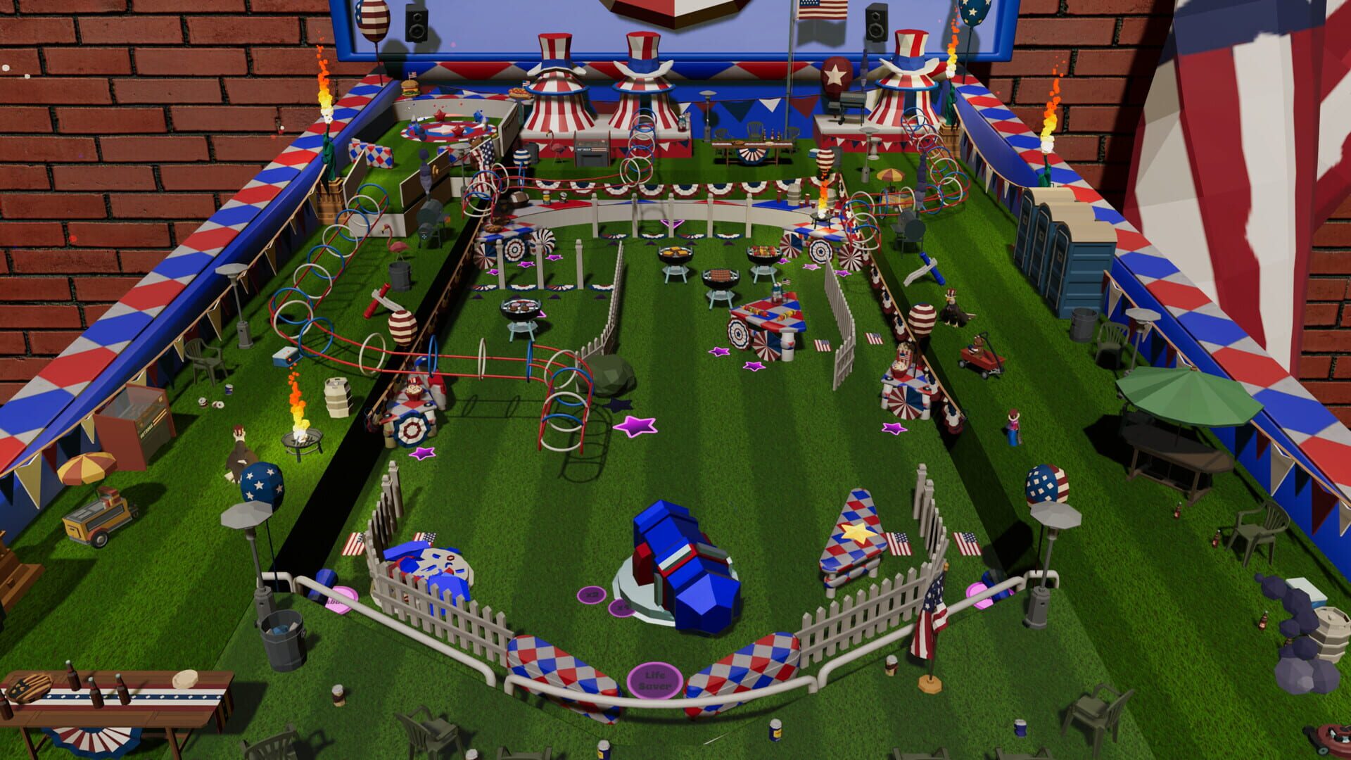 Screenshot for Roxy Raccoon's Pinball Panic: American Anniversary