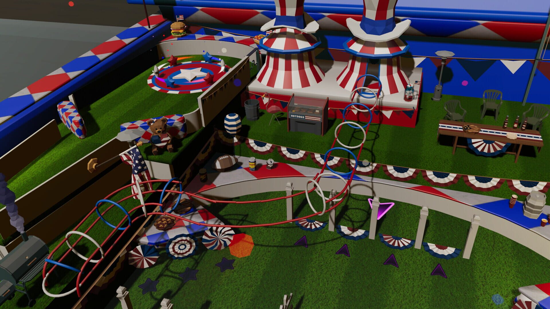 Screenshot for Roxy Raccoon's Pinball Panic: American Anniversary