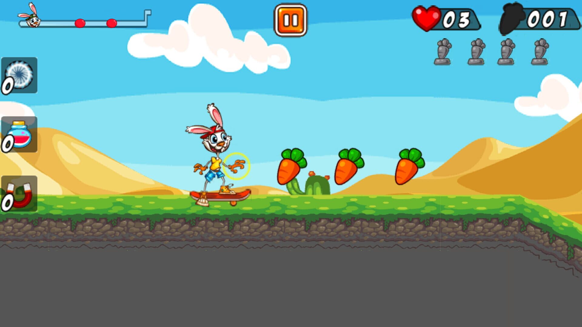 Screenshot for Rabbit on Skateboard