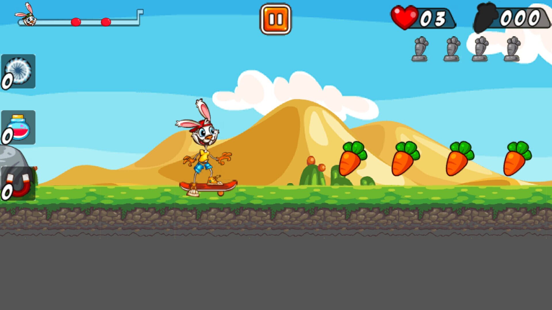 Screenshot for Rabbit on Skateboard