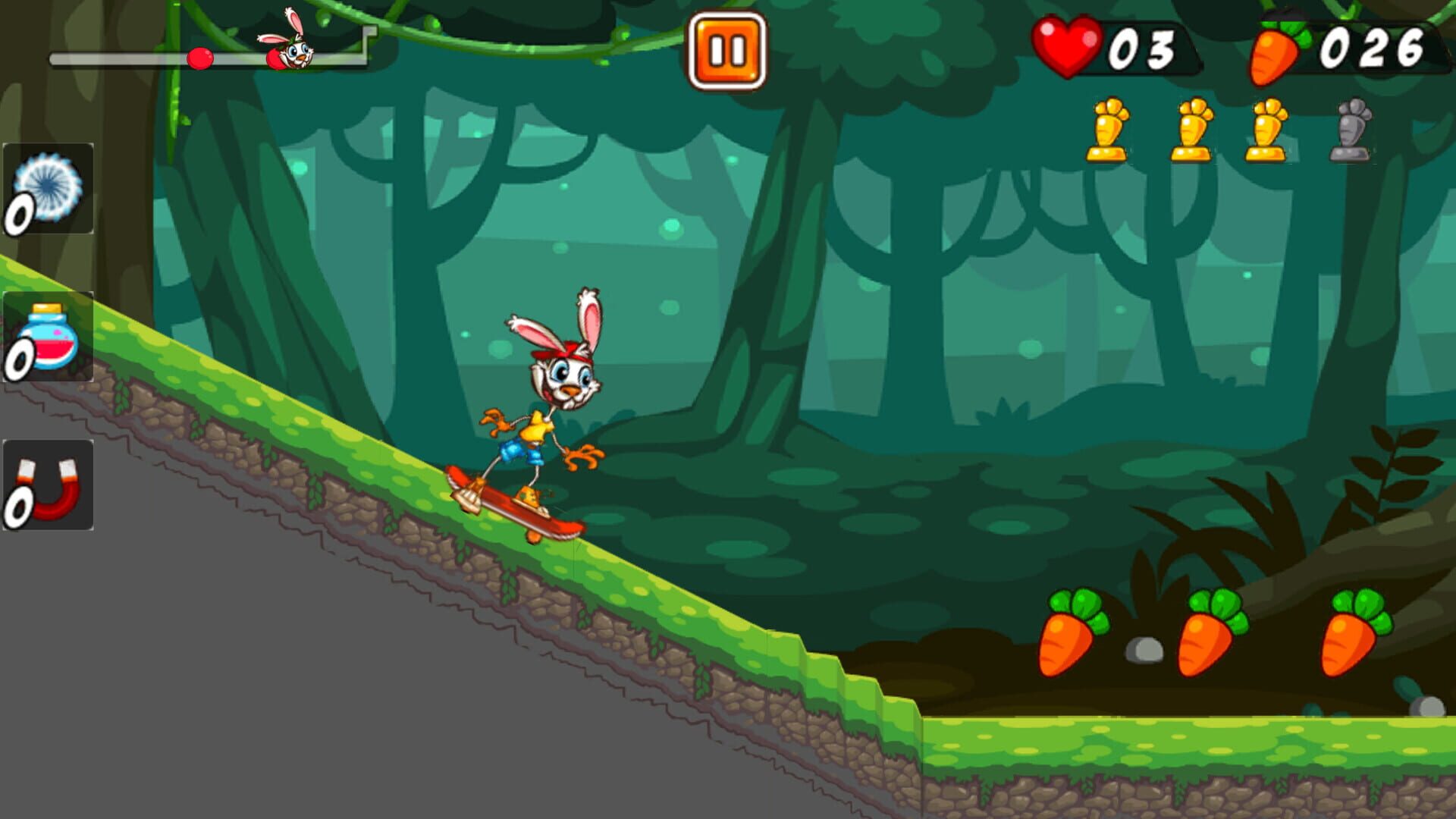 Screenshot for Rabbit on Skateboard